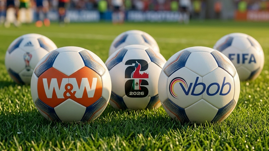 Weltmeisterschaft 2026 vbob kickspiel wüstenrot Fußball mit Logo