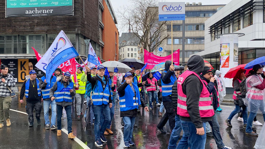 vbob Gruppe während des Demo-Zuges