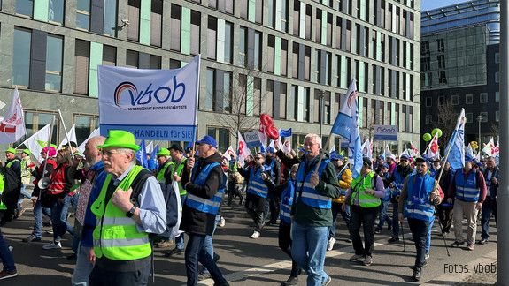 vbob Gewerkschaft Bundesbeschäftigte Demonstration Berlin März 2025