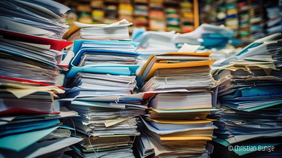 Aktenstapel Bürokratie
