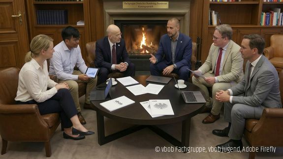 vbob Kamingespräch Fachgruppe Deutscher Bundestag/Bundesrat US-Geschäftsträger Austausch