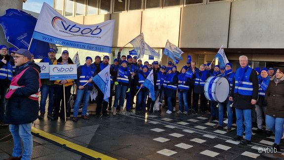 vbob Gewerkschaft Bundesbeschäftigte Warnstreik Bonn